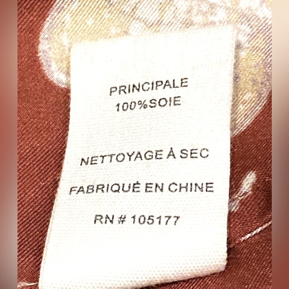 NWT Ulla Johnson Marisol Dark Red Floral Print Long Sleeve Silk Blouse - Sz 2 - Picture 7 of 7